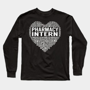 Pharmacy Intern Heart Long Sleeve T-Shirt